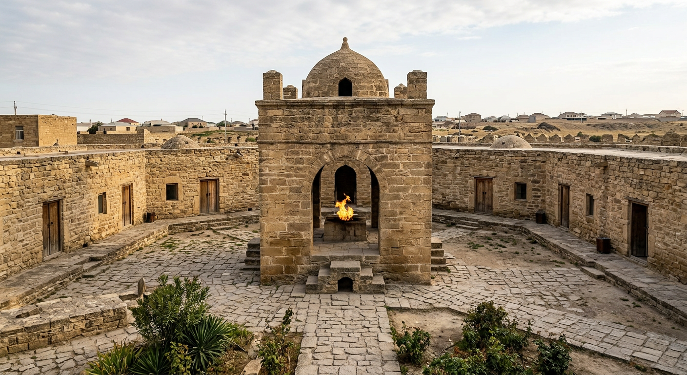 מקדש האש אטשגאה (Ateshgah Fire Temple)